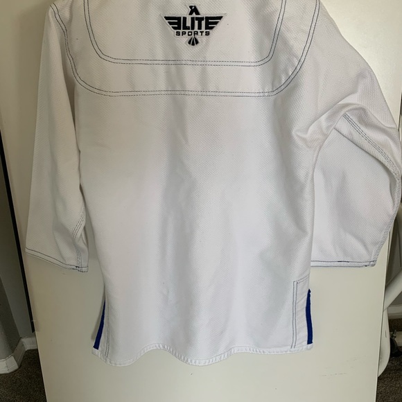 Elite Sports BJJ Brazilian Jiu Jitsu Gi White C3 Jacket Coat - Picture 3 of 8